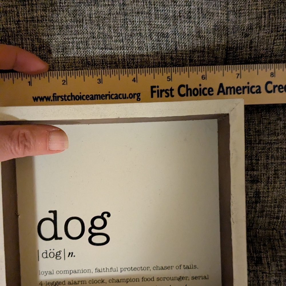 Dog Decorative Box Tabletop Sign - Picture 3 of 3